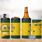 Custom Bowls Australia 4 in 1 Can Cooler Tumbler Marble National Color - Aussie Hoodie