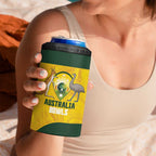 Custom Bowls Australia 4 in 1 Can Cooler Tumbler Marble National Color - Aussie Hoodie