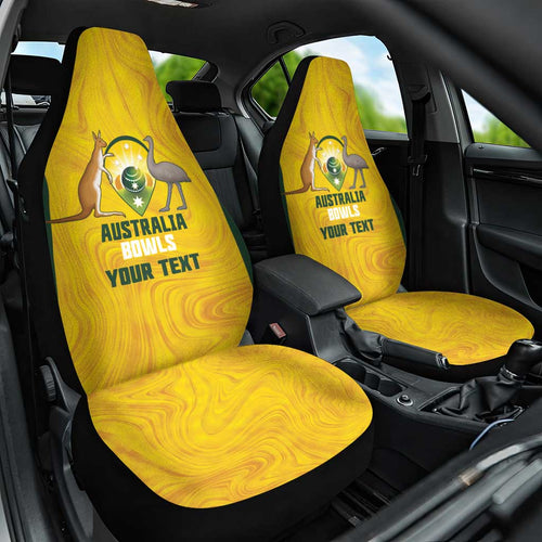 Custom Bowls Australia Car Seat Cover Marble National Color - Aussie Hoodie