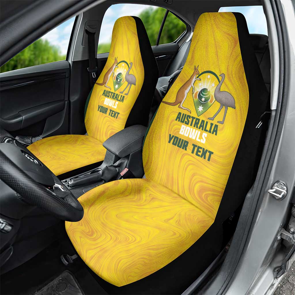 Custom Bowls Australia Car Seat Cover Marble National Color - Aussie Hoodie