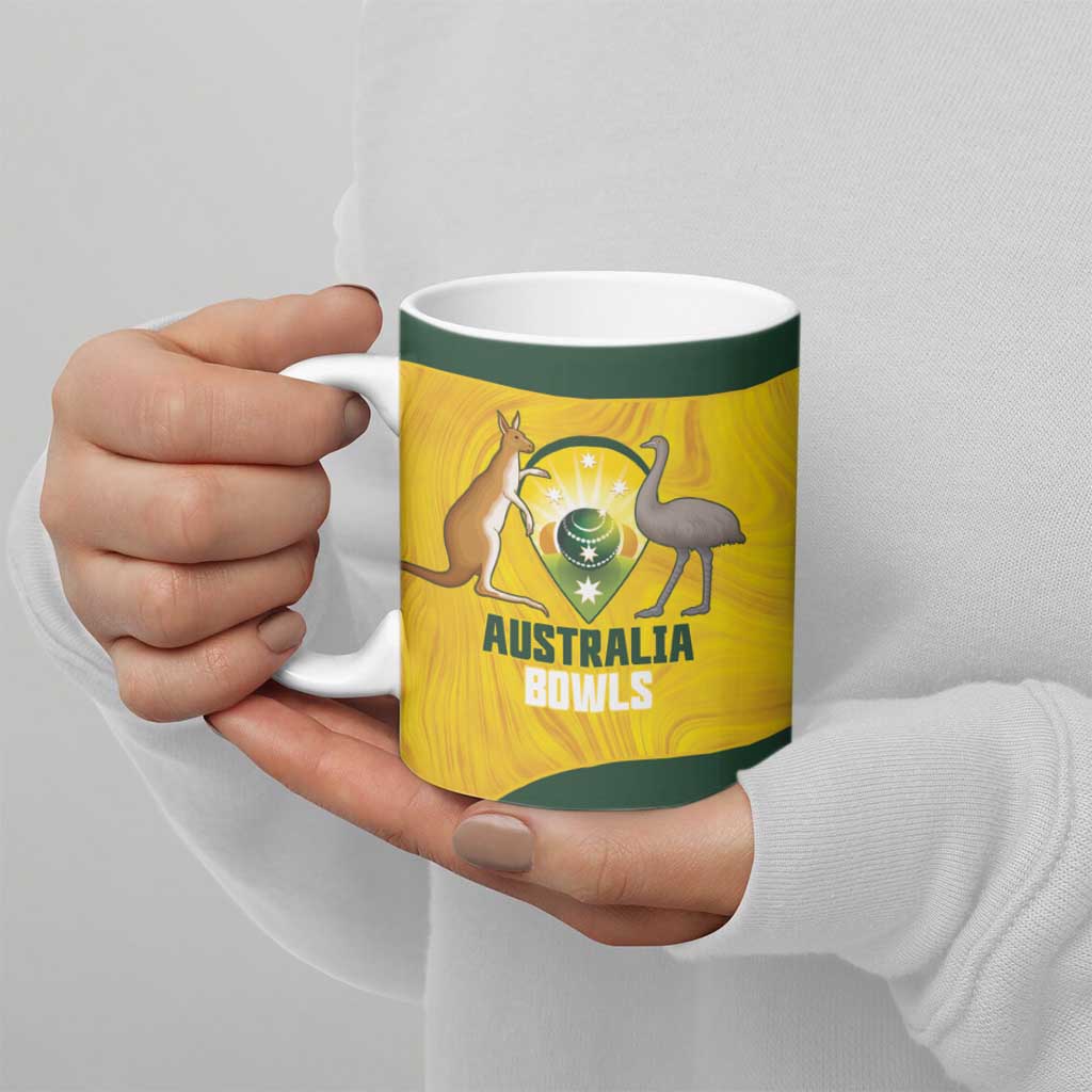 Custom Bowls Australia Ceramic Mug Marble National Color - Aussie Hoodie