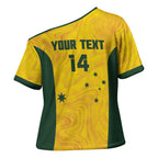 Custom Bowls Australia Cross Shoulder Shirt Marble National Color - Aussie Hoodie