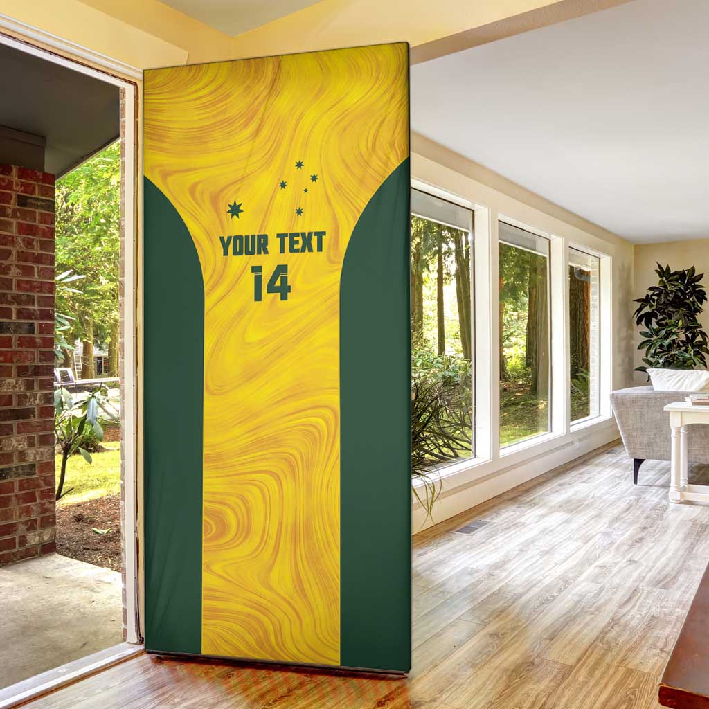 Custom Bowls Australia Door Cover Marble National Color - Aussie Hoodie