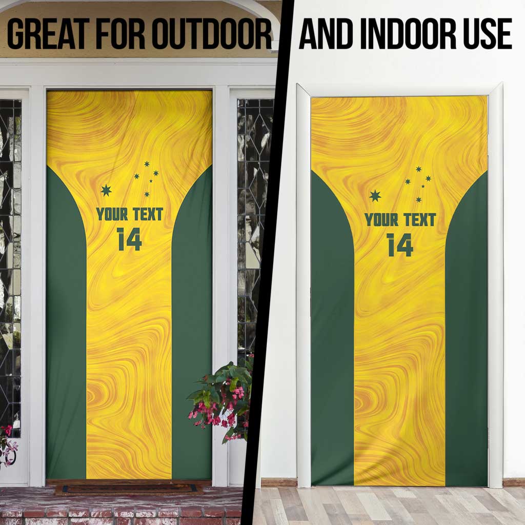 Custom Bowls Australia Door Cover Marble National Color - Aussie Hoodie