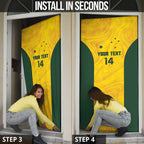 Custom Bowls Australia Door Cover Marble National Color - Aussie Hoodie