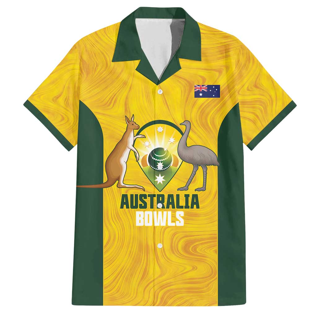 Custom Bowls Australia Family Matching Long Sleeve Bodycon Dress and Hawaiian Shirt Marble National Color - Aussie Hoodie