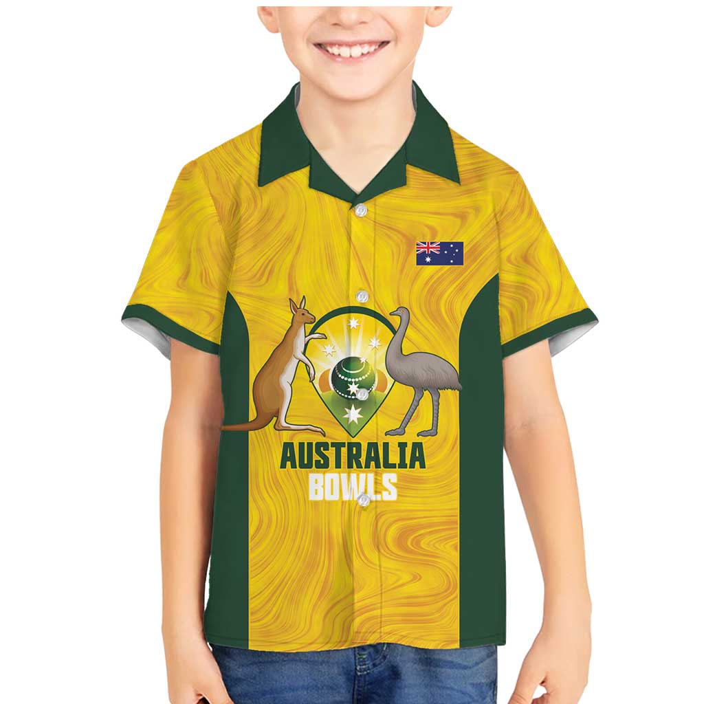 Custom Bowls Australia Family Matching Mermaid Dress and Hawaiian Shirt Marble National Color - Aussie Hoodie