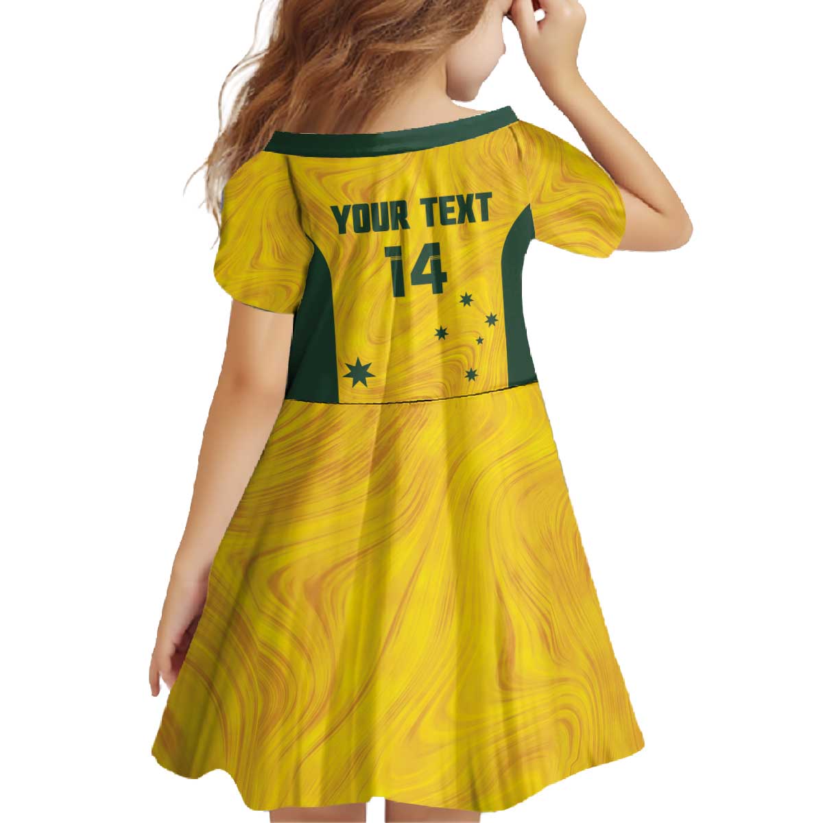 Custom Bowls Australia Family Matching Off The Shoulder Long Sleeve Dress and Hawaiian Shirt Marble National Color - Aussie Hoodie