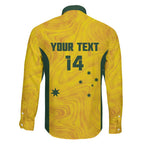 Custom Bowls Australia Family Matching Off The Shoulder Long Sleeve Dress and Hawaiian Shirt Marble National Color - Aussie Hoodie
