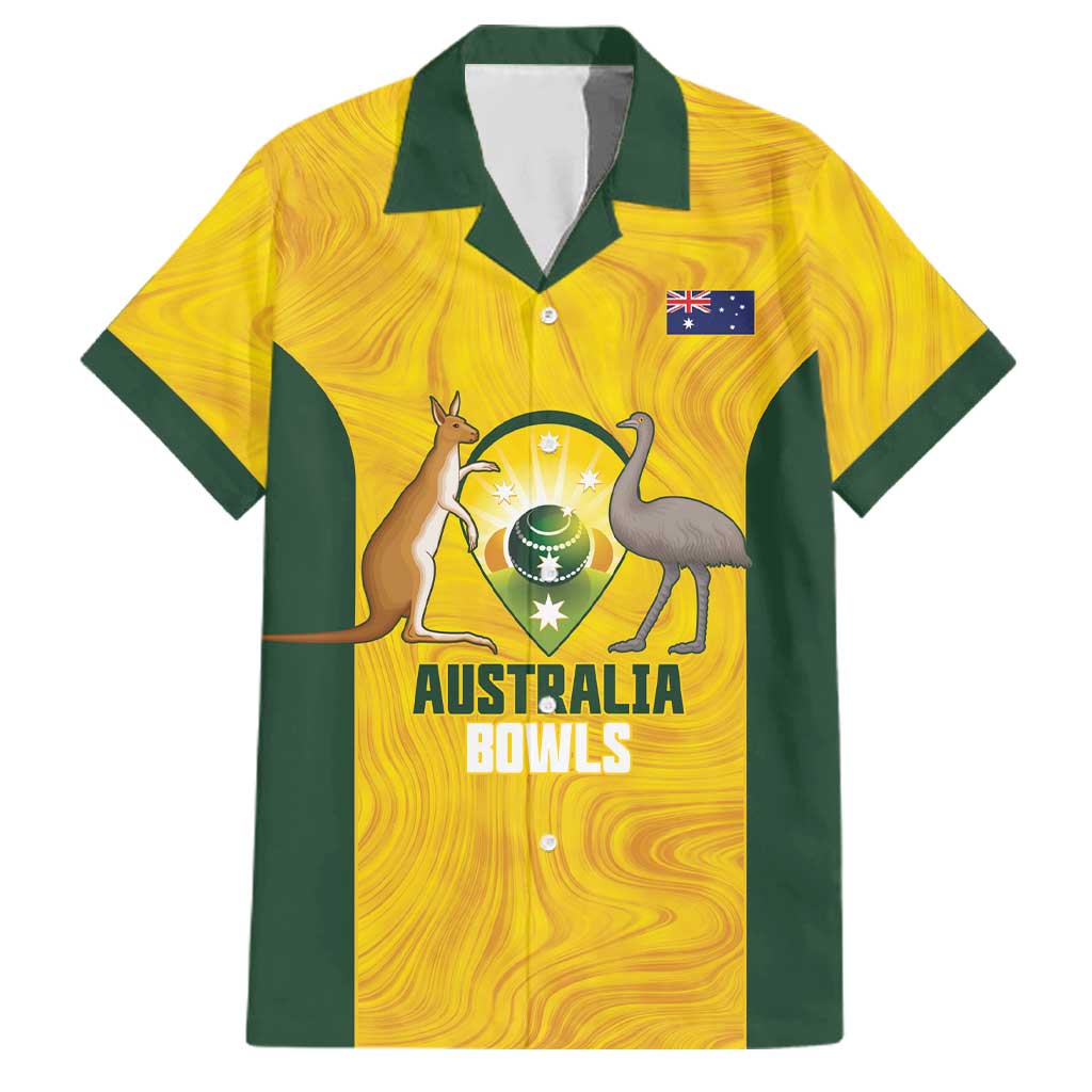 Custom Bowls Australia Family Matching Off Shoulder Maxi Dress and Hawaiian Shirt Marble National Color - Aussie Hoodie