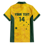 Custom Bowls Australia Family Matching Off Shoulder Short Dress and Hawaiian Shirt Marble National Color - Aussie Hoodie