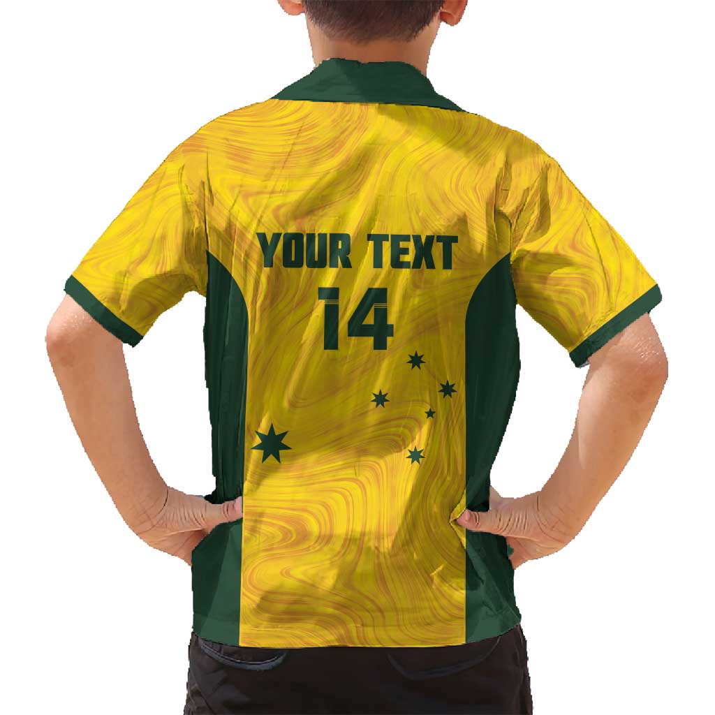 Custom Bowls Australia Family Matching Summer Maxi Dress and Hawaiian Shirt Marble National Color - Aussie Hoodie