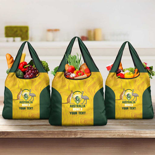 Custom Bowls Australia Grocery Bag Marble National Color - Aussie Hoodie