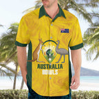 Custom Bowls Australia Hawaiian Shirt Marble National Color - Aussie Hoodie