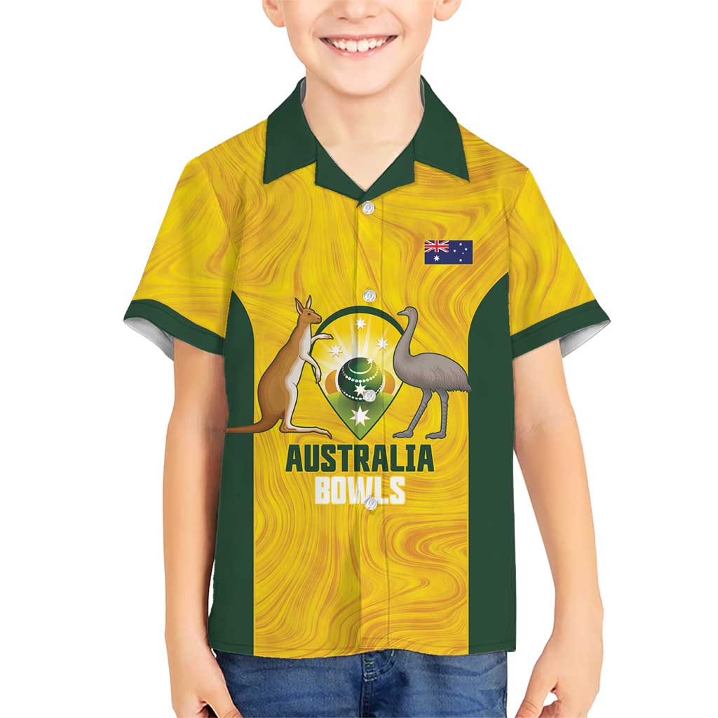 Custom Bowls Australia Hawaiian Shirt Marble National Color - Aussie Hoodie