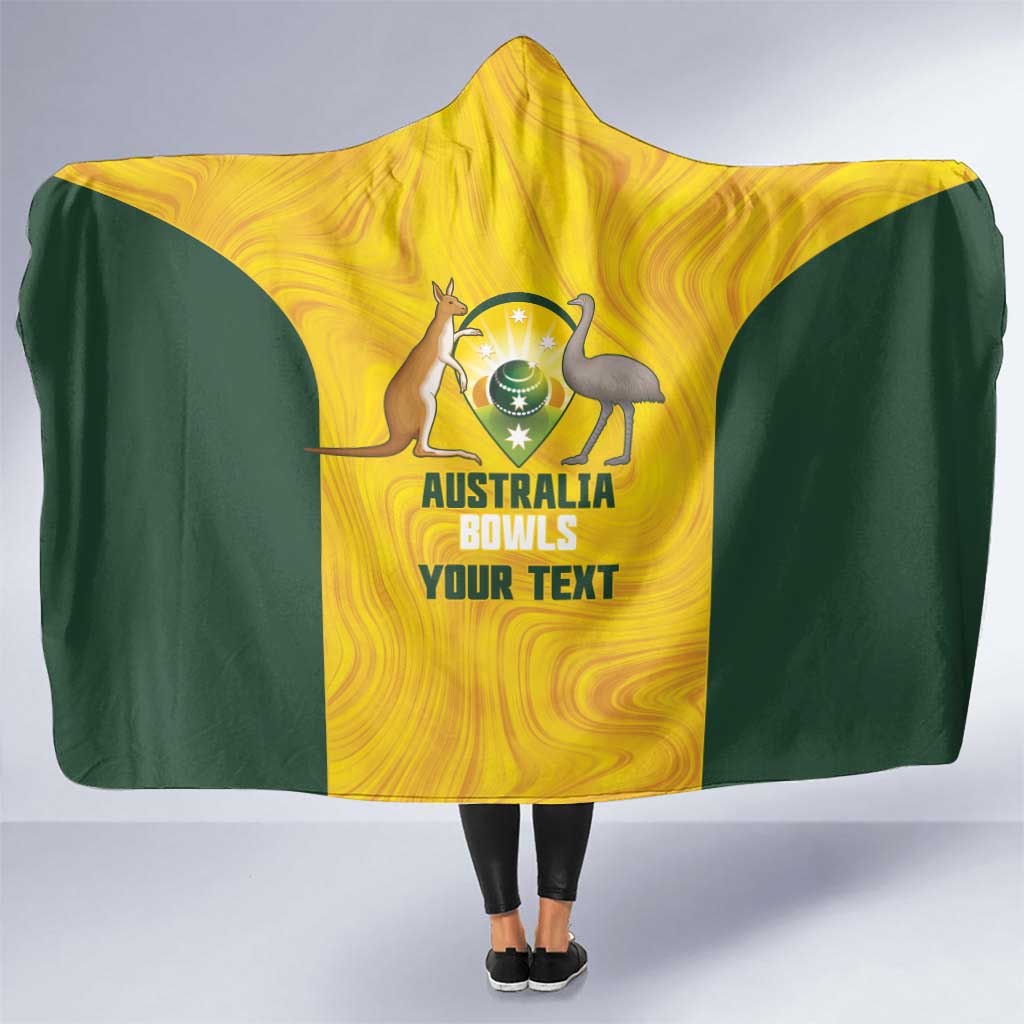 Custom Bowls Australia Hooded Blanket Marble National Color - Aussie Hoodie