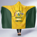 Custom Bowls Australia Hooded Blanket Marble National Color - Aussie Hoodie