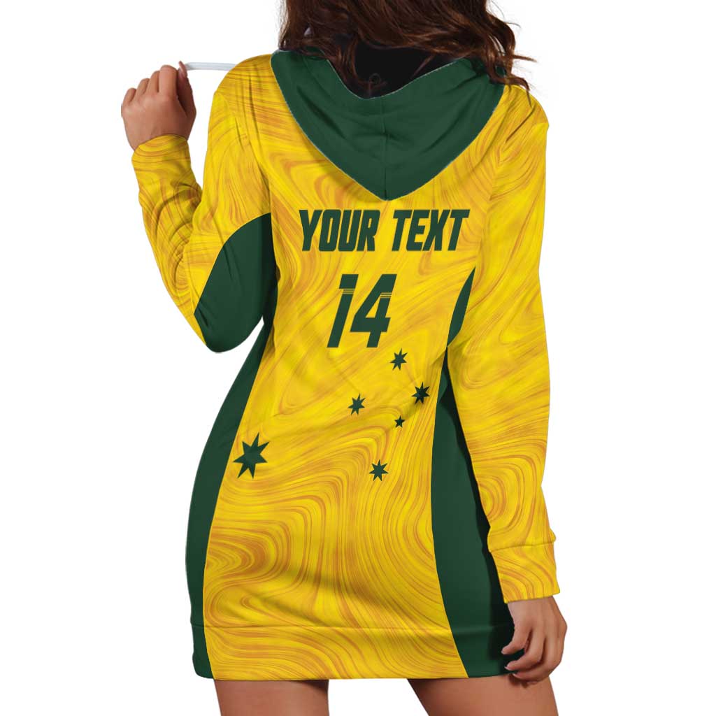 Custom Bowls Australia Hoodie Dress Marble National Color - Aussie Hoodie