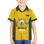Custom Bowls Australia Kid Hawaiian Shirt Marble National Color - Aussie Hoodie