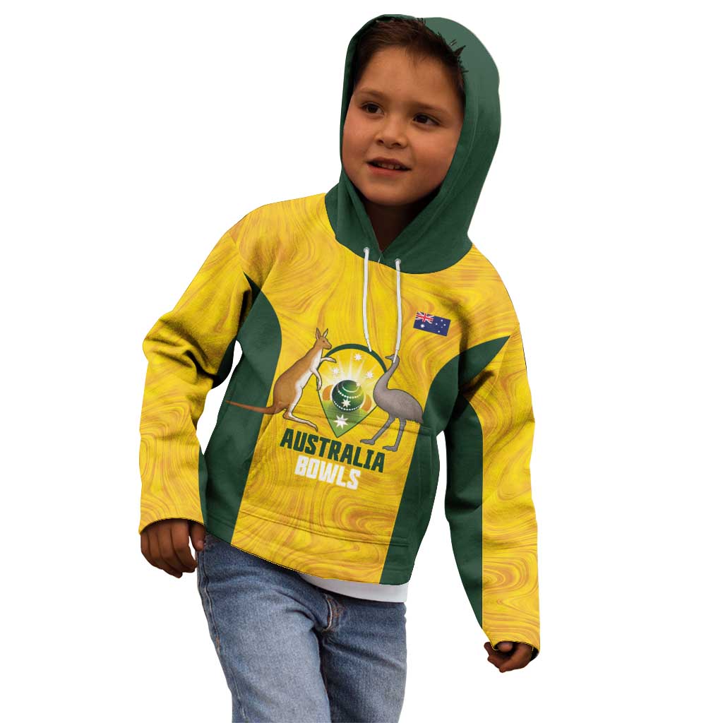 Custom Bowls Australia Kid Hoodie Marble National Color - Aussie Hoodie