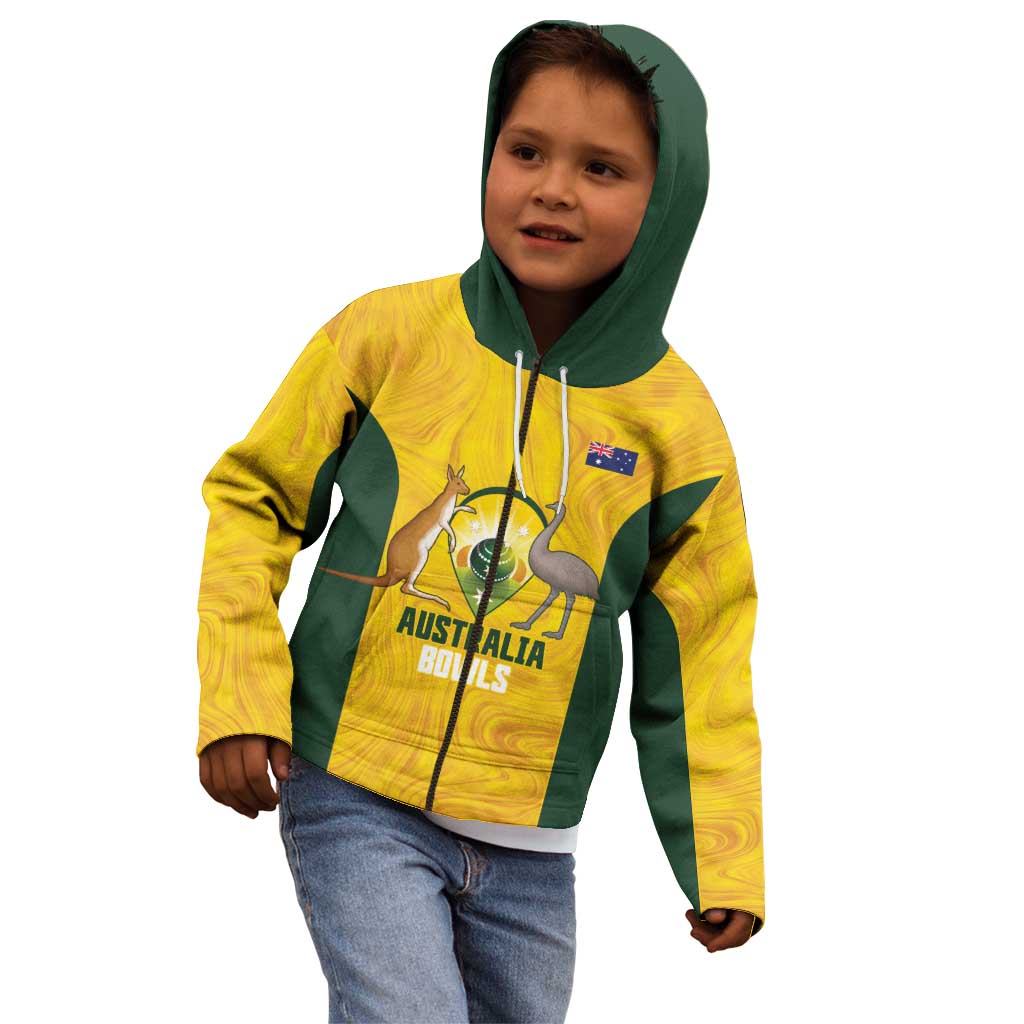 Custom Bowls Australia Kid Hoodie Marble National Color - Aussie Hoodie