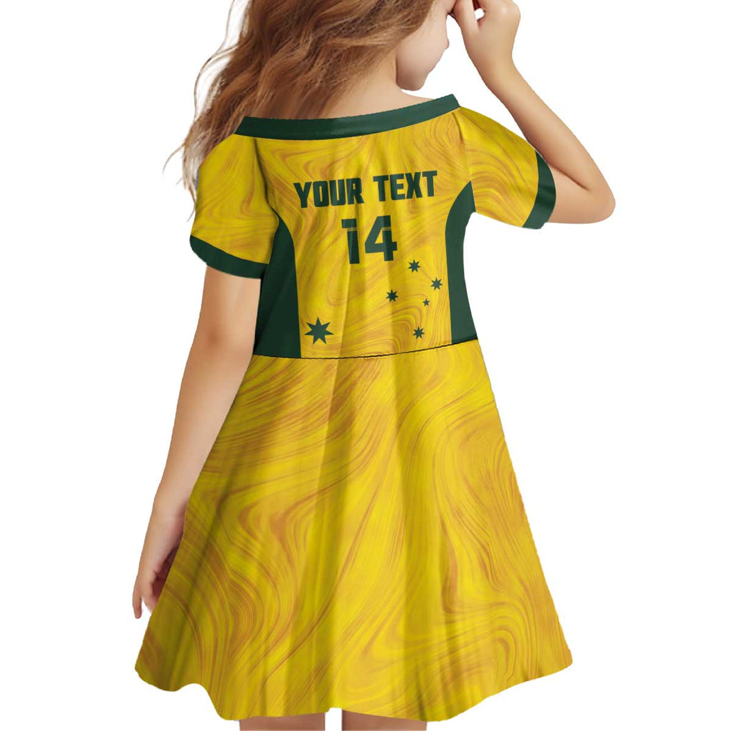 Custom Bowls Australia Kid Short Sleeve Dress Marble National Color - Aussie Hoodie