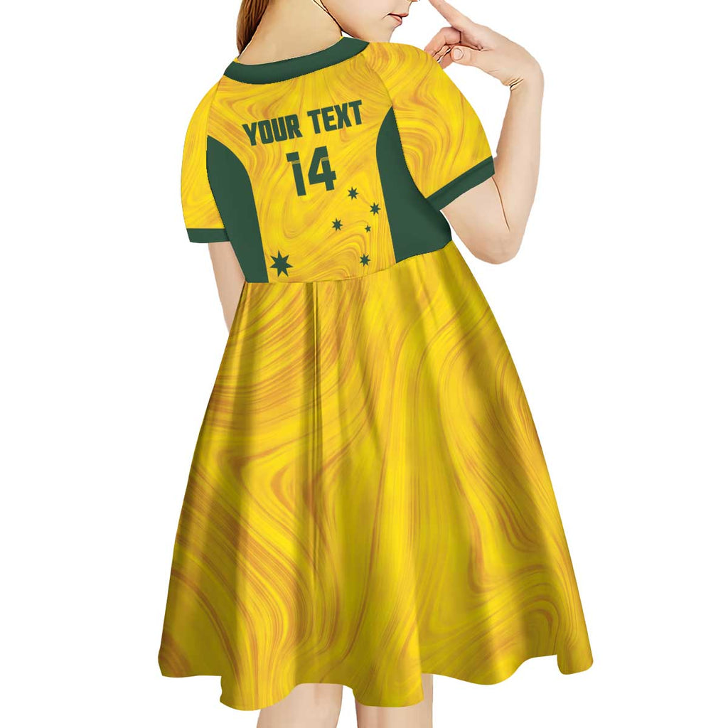 Custom Bowls Australia Kid Short Sleeve Dress Marble National Color - Aussie Hoodie