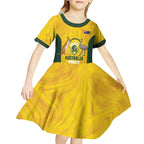 Custom Bowls Australia Kid Short Sleeve Dress Marble National Color - Aussie Hoodie