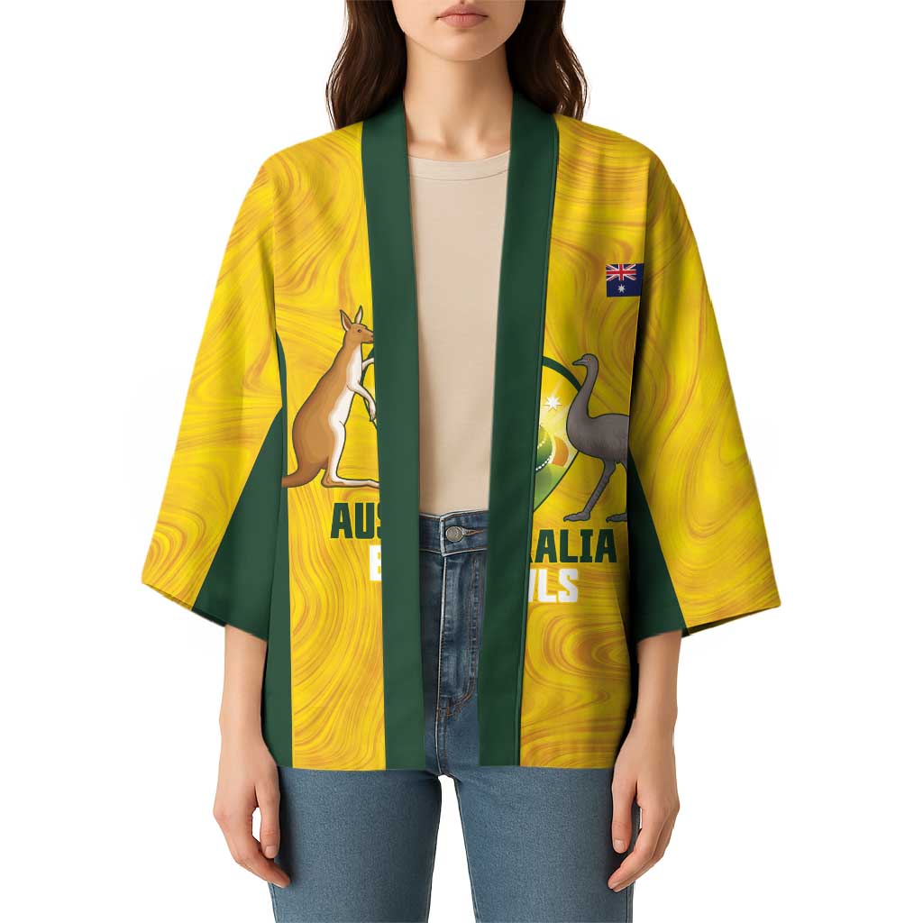 Custom Bowls Australia Kimono Marble National Color - Aussie Hoodie
