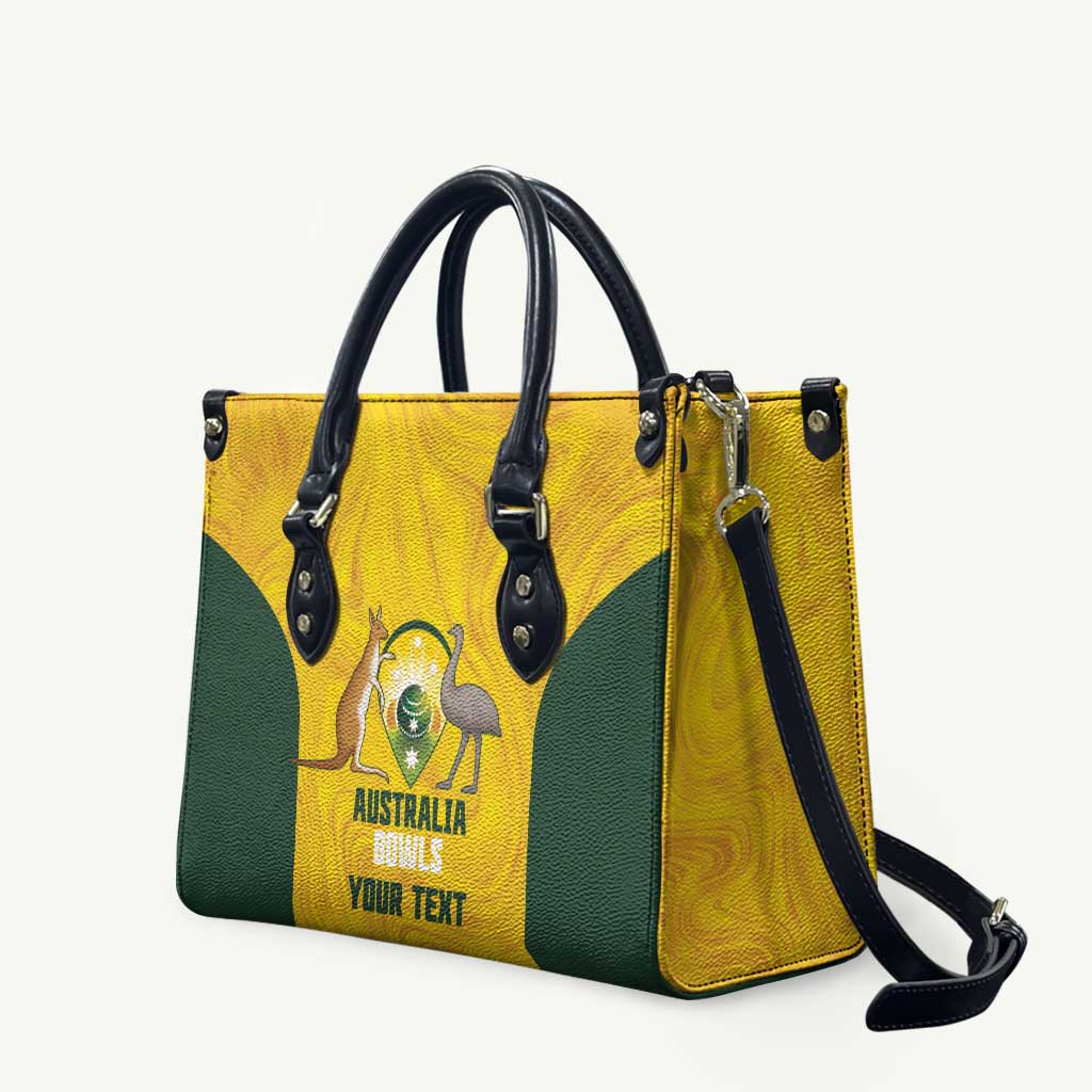 Custom Bowls Australia Leather Bag Marble National Color - Aussie Hoodie