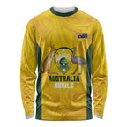 Custom Bowls Australia Long Sleeve Shirt Marble National Color - Aussie Hoodie
