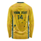 Custom Bowls Australia Long Sleeve Shirt Marble National Color - Aussie Hoodie