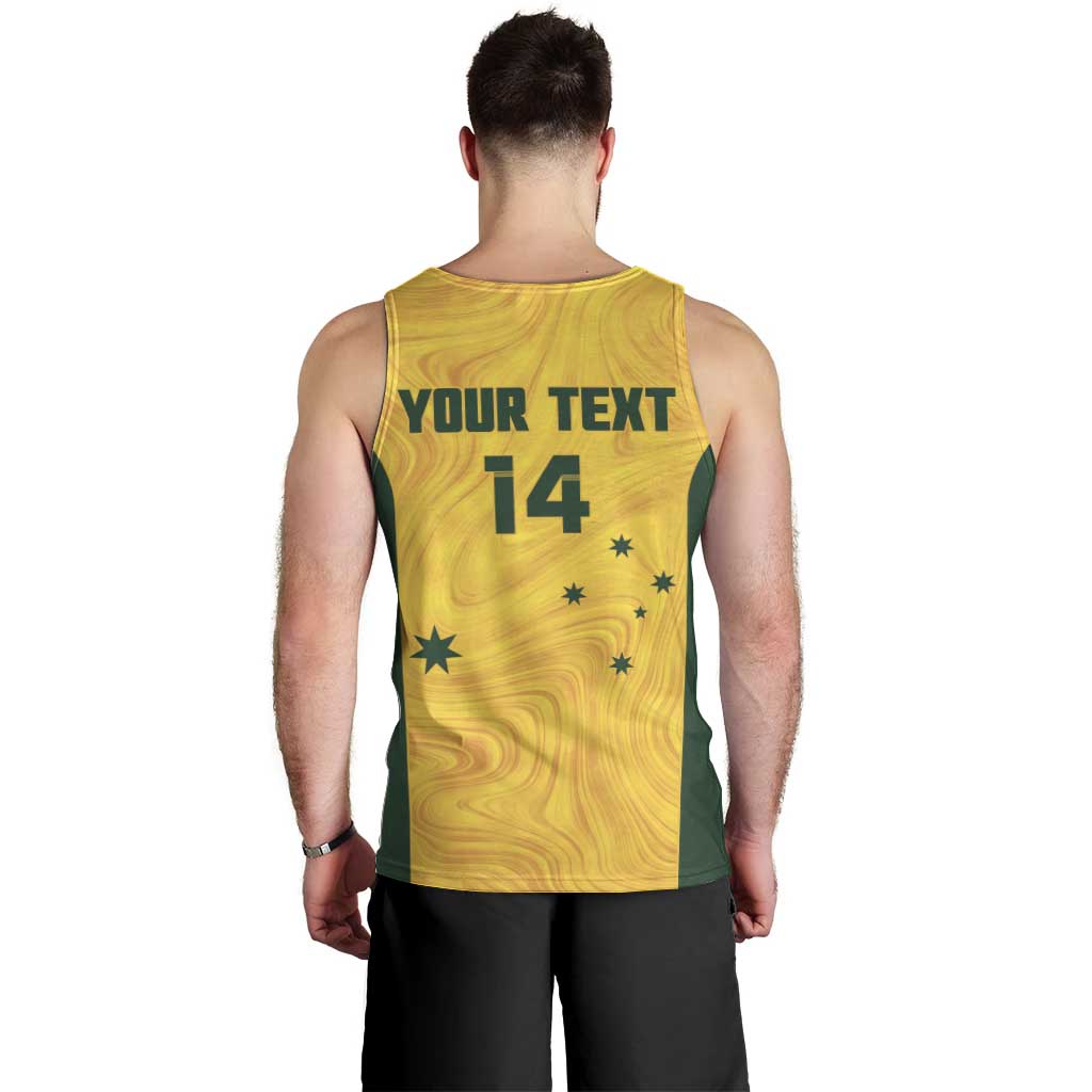 Custom Bowls Australia Men Tank Top Marble National Color - Aussie Hoodie