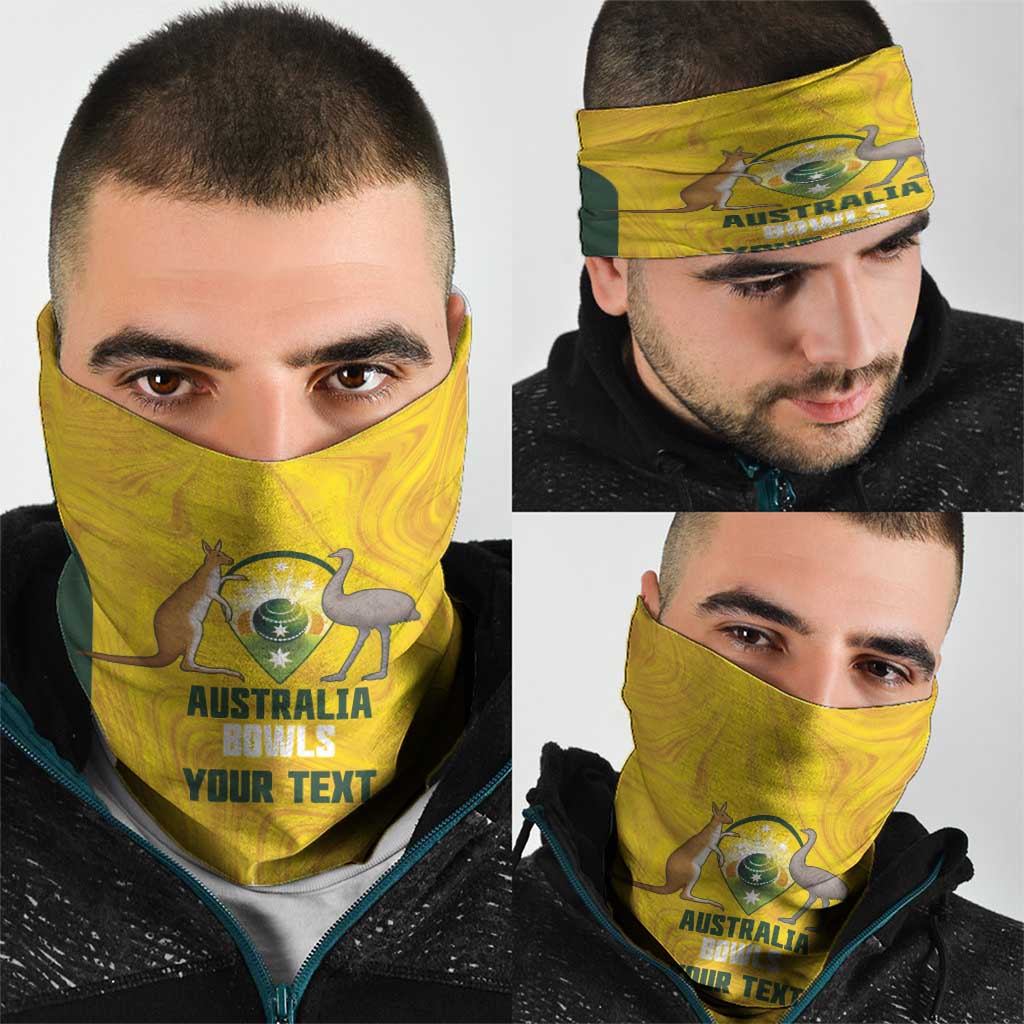 Custom Bowls Australia Neck Gaiter Marble National Color - Aussie Hoodie