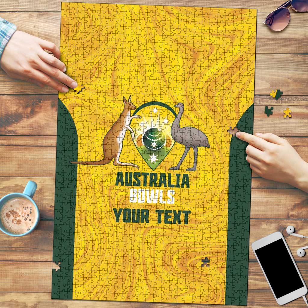 Custom Bowls Australia Puzzle Marble National Color - Aussie Hoodie
