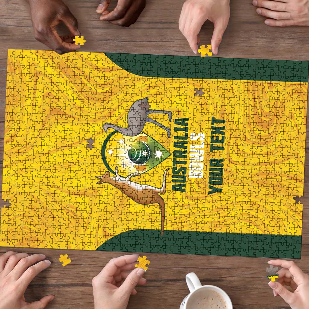 Custom Bowls Australia Puzzle Marble National Color - Aussie Hoodie