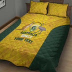 Custom Bowls Australia Quilt Bed Set Marble National Color - Aussie Hoodie