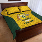 Custom Bowls Australia Quilt Bed Set Marble National Color - Aussie Hoodie
