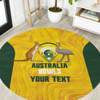Custom Bowls Australia Round Carpet Marble National Color - Aussie Hoodie