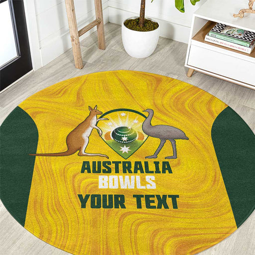 Custom Bowls Australia Round Carpet Marble National Color - Aussie Hoodie