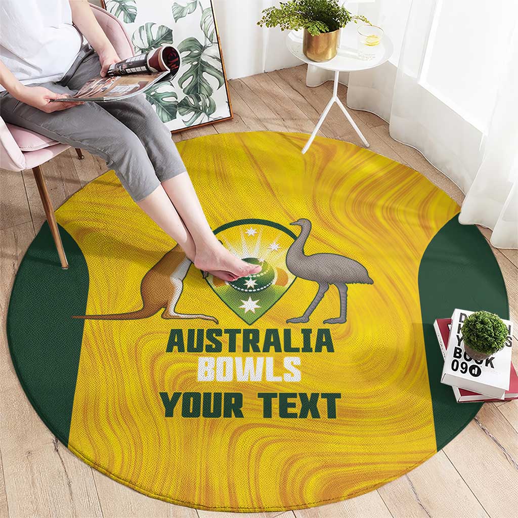 Custom Bowls Australia Round Carpet Marble National Color - Aussie Hoodie