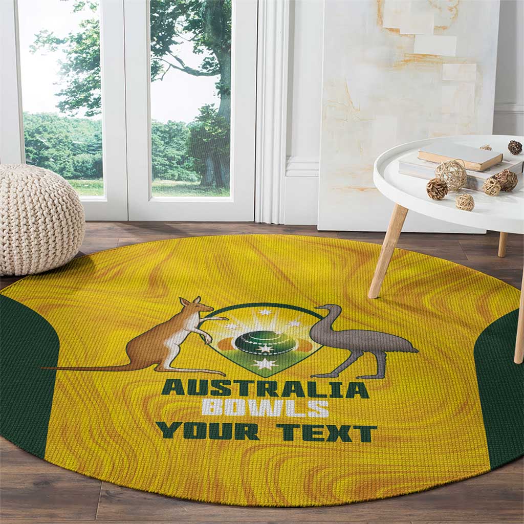 Custom Bowls Australia Round Carpet Marble National Color - Aussie Hoodie
