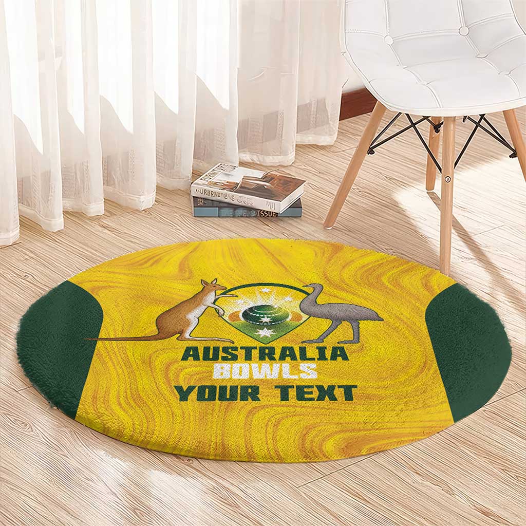 Custom Bowls Australia Round Carpet Marble National Color - Aussie Hoodie