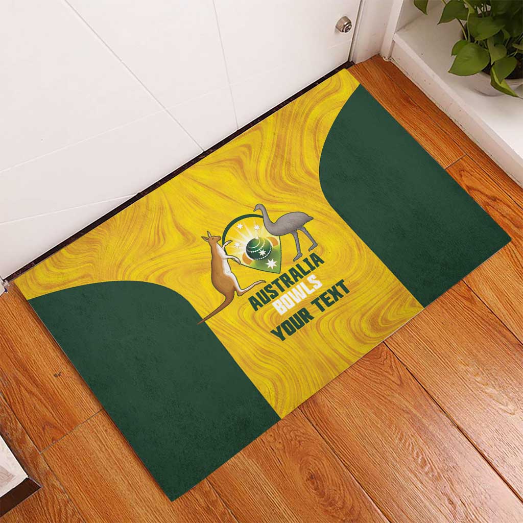 Custom Bowls Australia Rubber Doormat Marble National Color - Aussie Hoodie