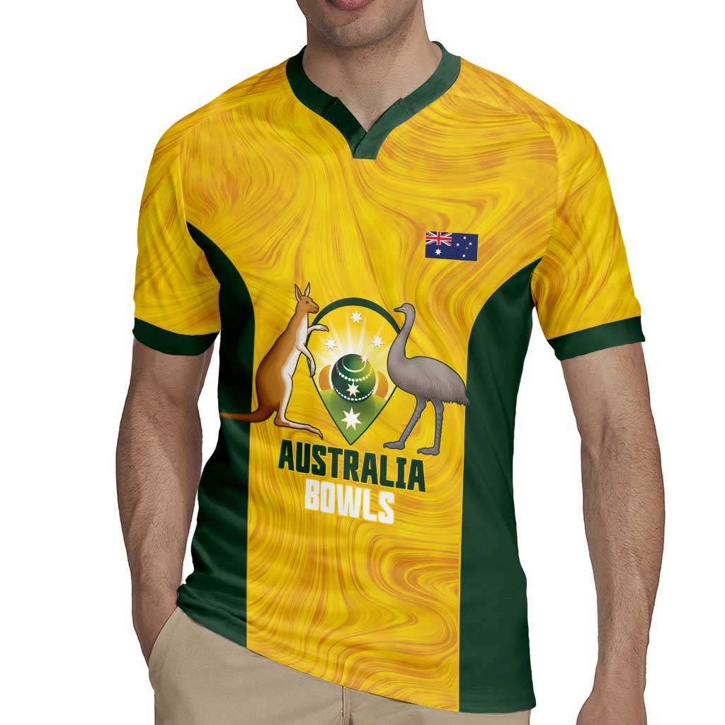 Custom Bowls Australia Rugby Jersey Marble National Color - Aussie Hoodie