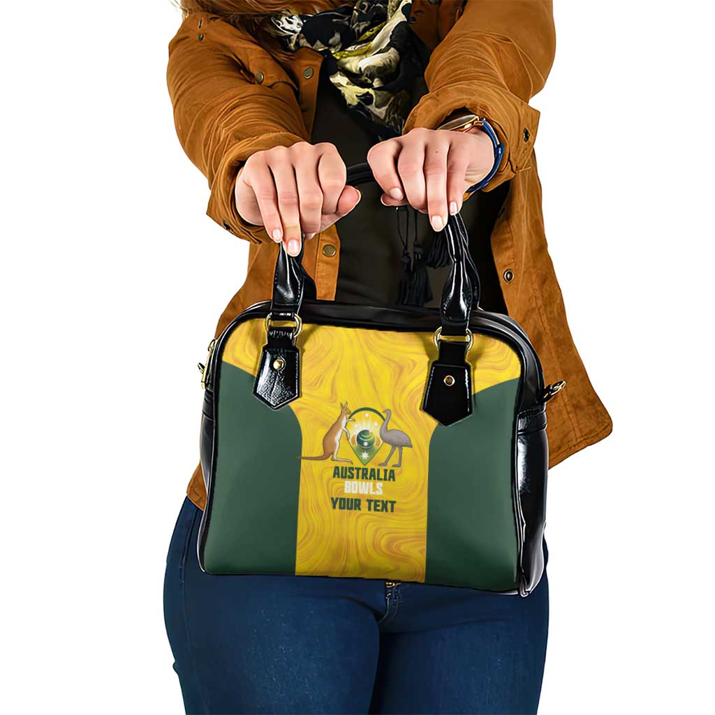 Custom Bowls Australia Shoulder Handbag Marble National Color - Aussie Hoodie