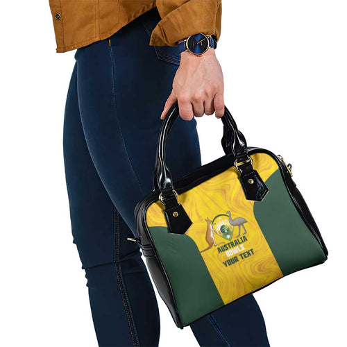Custom Bowls Australia Shoulder Handbag Marble National Color - Aussie Hoodie