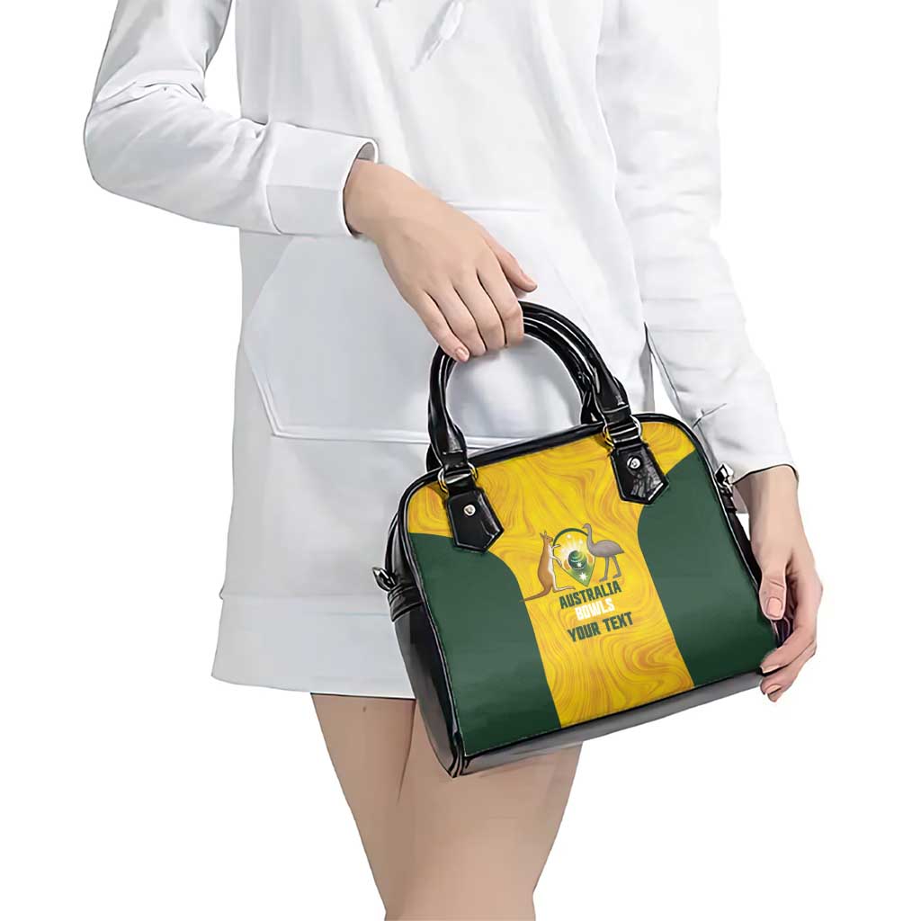 Custom Bowls Australia Shoulder Handbag Marble National Color - Aussie Hoodie