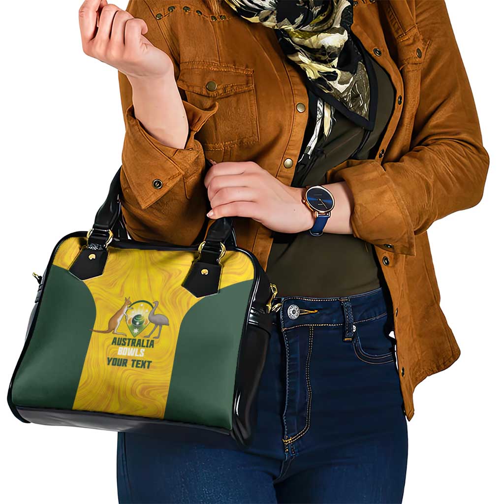 Custom Bowls Australia Shoulder Handbag Marble National Color - Aussie Hoodie