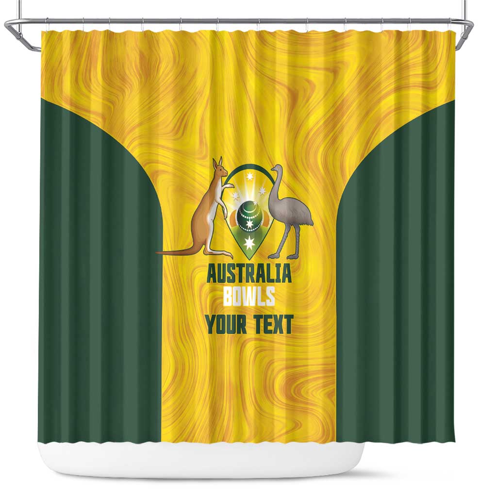 Custom Bowls Australia Shower Curtain Marble National Color - Aussie Hoodie